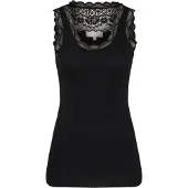 Cream Top 'Vanessa' negro