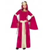 Atosa Disfraz De Niña Medieval Queen