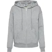 Urban Classics Sudadera con cremallera gris moteado