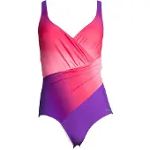 LASCANA Traje de baño baya / lila oscuro / rosa claro / rosa oscuro