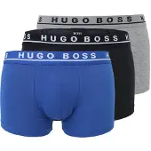 BOSS Calzoncillo boxer 'Power' azul / gris moteado / negro / blanco