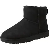 Ugg para mujer. 1016222 Botines de piel Classic Mini II negro (41), Plano, Ninguno, Casual, outlet 2026.