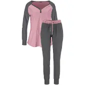 Buffalo Pijama gris / rosa