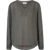 Kaffe Blusa 'Amber' gris humo