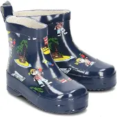 Playshoes Botas de lluvia azul oscuro / marrón / amarillo / rojo