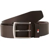 Tommy Hilfiger Cinturón 'New Denton' navy / marrón oscuro / rojo fuego / blanco