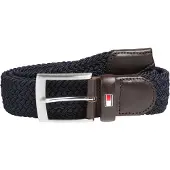 Tommy Hilfiger Cinturón 'New Adan' azul oscuro / marrón oscuro