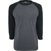 Urban Classics Camiseta gris oscuro / negro