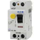 Eaton 264280 PFGM-40/2/003 – Interruptor diferencial – Blanco – Controlador negro – 2 polos / 40 A / 30 mA – Tipo AC – Conexión por tornillo