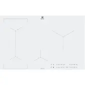 Electrolux Placa De Inducción Eiv83443bw 80 Cm 4 Fuegos