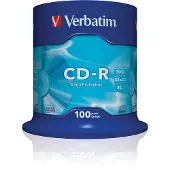 Verbatim Cd-r 700mb Protección Extra 52x Velocidad 100 Unidades