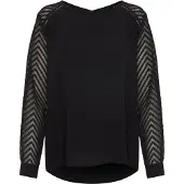 Object Blusa 'Zoe' negro