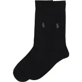 Ralph Lauren Calcetines 'RIB EGYPTIAN-SOCKS-2 PACK' negro