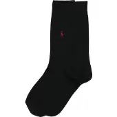 Ralph Lauren Calcetines 'SIZED FLAT-CREW-2 PACK' negro