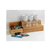 Wenko Escalera de bambú para café y té