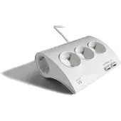 Ewent EW3935 Regleta 5 Schuko + 2 usb 2.1A