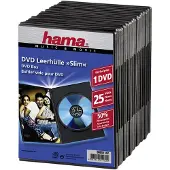 Hama Funda Delgada Para Dvd Jewel Case 51182 25 Unidades