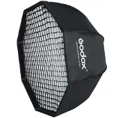 Godox paraguas softbox Bowens 120cm con rejilla