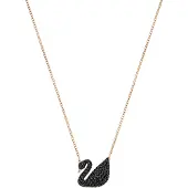 Swarovski Cadena 'Swan' oro rosa / negro
