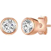 Rafaela Donata Pendientes oro rosa / transparente