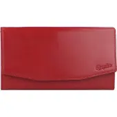 Esquire New Silk Cartera Piel natural 18 cm rojo