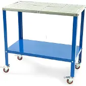 HBM Mesa de soldadura móvil profesional 91 x 46 cm