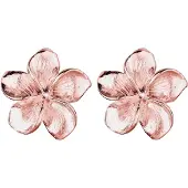 Elli Pendientes 'Frangipani Blüte' oro rosa