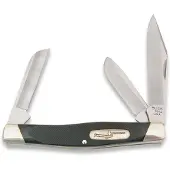 Buck Stockman 0301BRS2, Satin 420HC, Ebony, navaja