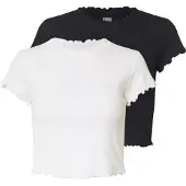 Urban Classics Camiseta negro / blanco