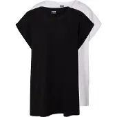 Urban Classics Camiseta negro / blanco