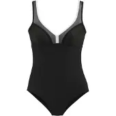 LASCANA Traje de baño negro / blanco