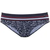 LASCANA Braga de bikini 'Minimal' navy / rojo / blanco