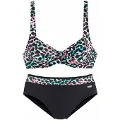 Venice beach Bikini turquesa / rojo / negro / blanco