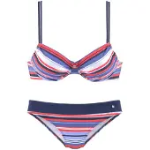 s.Oliver Bikini azul / rojo / blanco