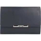 Esquire Helena Cartera Piel natural 14 cm azul