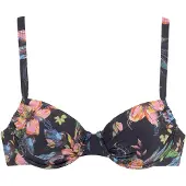 LASCANA Top de bikini 'Malia' antracita / coral