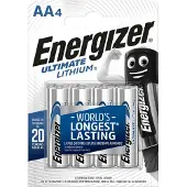 Energizer Batería De Litio Ultimate L91 4 Unidades
