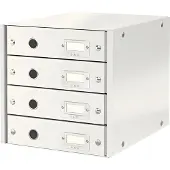 Leitz 6049 WOW cajonera blanco metalizado (4 cajones)