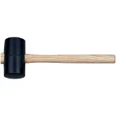 Bahco Martillo de goma con mango de madera, 720 gramos