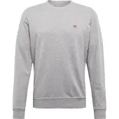 Napapijri Sudadera 'Balis' navy / gris moteado / rojo / blanco