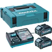 Makita Power Source Kit ( 191J97-1 ) 2x BL 4040 batería 40 V máx. 4,0 Ah XGT + cargador DC 40 RA + Makpac
