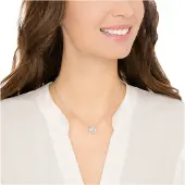 Swarovski Cadena 'Una' plata