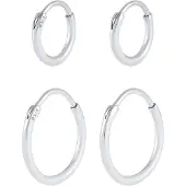 KUZZOI Pendientes 'Creolen' plata