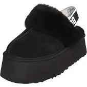 Ugg Zapatillas de casa 'Funkette' negro / blanco