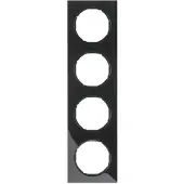 Berker 10142245, Negro, Termoplástico, Sin tornillos, , Brillante, R.3