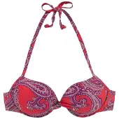 LASCANA Top de bikini rojo