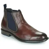 Bugatti Botas Chelsea marrón castaño / negro