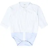 Hust & Claire Pijama entero/body 'Bertil' azul claro / blanco