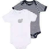 Playshoes Pijama entero/body marino / gris / blanco