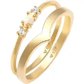 Elli Anillo oro / transparente